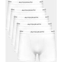 Autograph 5 Pack Supima Cotton Blend Supersoft Trunks White