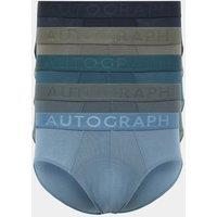Autograph 5 Pack Modal Stretch 360 Flex Briefs Teal Mix