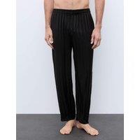 Autograph Satin Striped Woven Pyjama Bottoms Black Mix