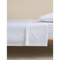 M&S Egyptian Cotton 230 Thread Count Flat Sheet White