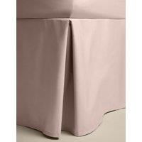M&S Pure Egyptian Cotton Valance Sheet Blush Pink