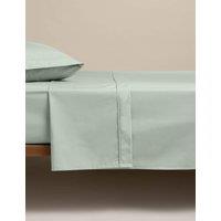M&S Egyptian Cotton 230 Thread Count Flat Sheet Sage