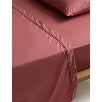 M&S Egyptian Cotton 230 Thread Count Flat Sheet Clay