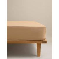 M&S Egyptian Cotton 230 Thread Count Crisp Fitted Sheet Biscuit