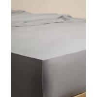 M&S Egyptian Cotton Deep Fitted Sheet Marble