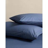 M&S 2 Pack Egyptian Cotton Pillowcases Slate Blue