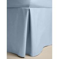 M&S Pure Egyptian Cotton Valance Sheet Dusty Blue