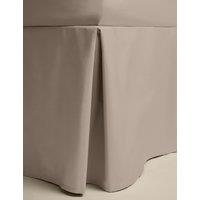M&S Pure Egyptian Cotton Valance Sheet Mink