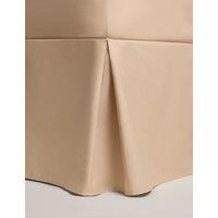M&S Pure Egyptian Cotton Valance Sheet Biscuit