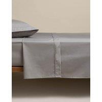 M&S Egyptian Cotton 230 Thread Count Flat Sheet Marble