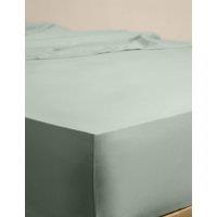 M&S Egyptian Cotton 230 Thread Count StayPut Fitted Sheet Sage