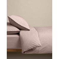 M&S Egyptian Cotton 230 Thread Count Crisp Bedding Set Blush Pink