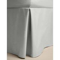 M&S Pure Egyptian Cotton Valance Sheet Dove