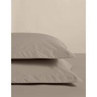 M&S 2 Pack Egyptian Cotton Oxford Pillowcases Mink