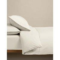 M&S Egyptian Cotton 230 Thread Count Crisp Bedding Set Cream