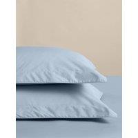 M&S 2 Pack Egyptian Cotton Oxford Pillowcases Dusty Blue