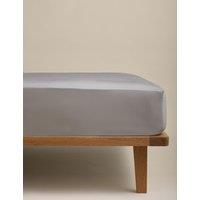 M&S Egyptian Cotton 230 Thread Count StayPut Fitted Sheet Marble