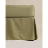 M&S Pure Egyptian Cotton Valance Sheet Fern