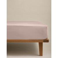 M&S Egyptian Cotton 230 Thread Count StayPut Fitted Sheet Blush Pink
