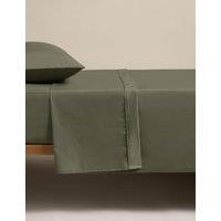M&S Egyptian Cotton 230 Thread Count Flat Sheet Khaki