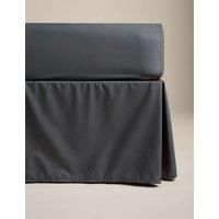 M&S Pure Egyptian Cotton Valance Sheet Charcoal