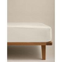 M&S Egyptian Cotton StayPut Fitted Sheet Linen