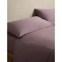 M&S Egyptian Cotton 230 Thread Count Crisp Bedding Set Mauve