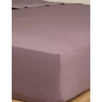M&S Egyptian Cotton Deep Fitted Sheet Mauve