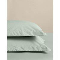 M&S 2 Pack Egyptian Cotton Oxford Pillowcases Sage