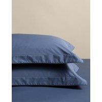 M&S 2 Pack Egyptian Cotton Oxford Pillowcases Slate Blue