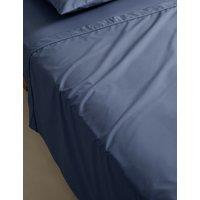 M&S Egyptian Cotton 230 Thread Count Flat Sheet Slate Blue