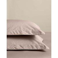 M&S 2 Pack Egyptian Cotton Oxford Pillowcases Blush Pink
