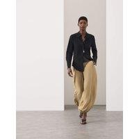 Autograph Pure Silk Balloon Trousers Neutral