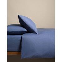 M&S Cotton Rich Bedding Set Slate Blue