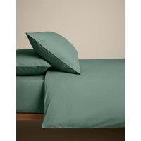 M&S Cotton Rich Bedding Set Smokey Green