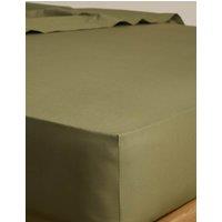M&S Cotton Rich Fitted Sheet Fern
