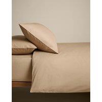 M&S Cotton Rich Bedding Set Biscuit