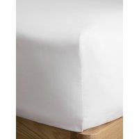M&S Cotton Rich Extra Deep Fitted Sheet White