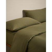 M&S Cotton Rich Bedding Set Fern