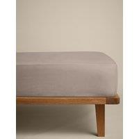 M&S Cotton Rich Deep Fitted Sheet Putty