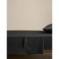M&S Cotton Rich Flat Sheet Charcoal