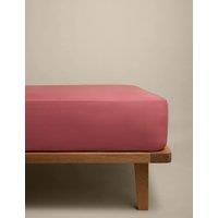 M&S Cotton Rich Fitted Sheet Clay