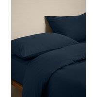 M&S Cotton Rich Bedding Set Navy