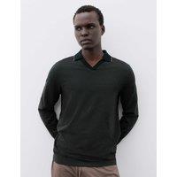Autograph Cotton Rich Jacquard Pyjama Top Black Mix
