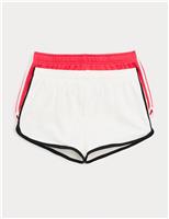 2pk Cotton Rich Runner Shorts (6-16 Yrs)