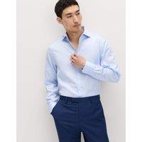 M&S SARTORIAL Regular Fit Luxury Egyptian Cotton Shirt Blue