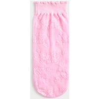 M&S Floral Lace Ankle High Socks Sugar Pink