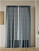 Cotton Linen Blend Sheer Multiway Curtains
