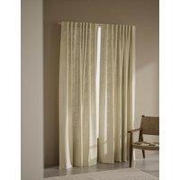 M&S Cotton Linen Blend Sheer Multiway Curtains Cream