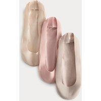 M&S 3 Pack Cotton Blend Footsies Ivory Mix